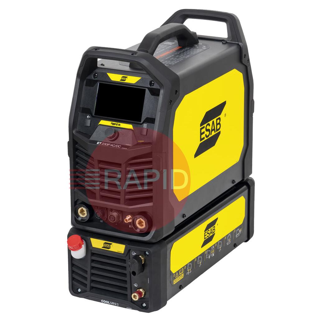 0479100401  ESAB Rogue ET 230iP AC/DC Ready To Weld Water Cooled Package w/ 4m TIG Torch - 115 / 230v, 1ph